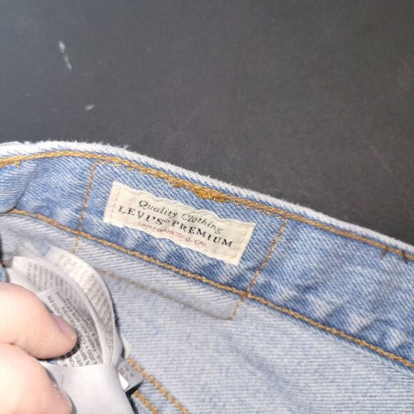 Levi's 501 Skinny Button Fly Distressed Jeans Small 27 - Picture 5 of 13